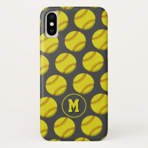 Mädchengelbe Weichbälle sind sportlich mit Monogra Case-Mate iPhone Hülle