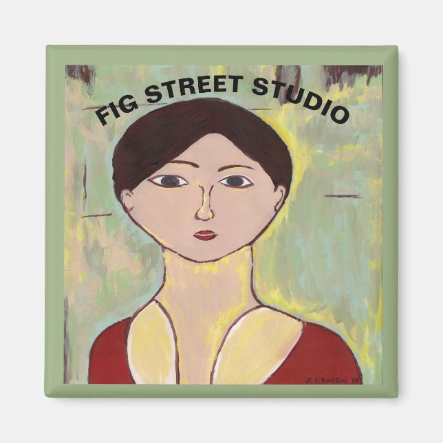 Mädchengesicht nach Matisse Magnet (Vorne)