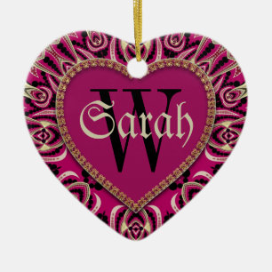 Mädchengotische rosa, benutzerdefinierte Türbezeic Keramik Ornament