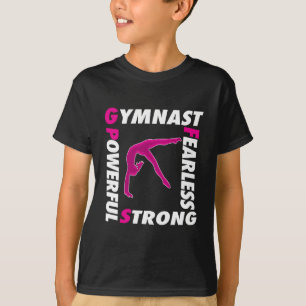 Mädchengymnast-Power-Stärkengeschenk T-Shirt