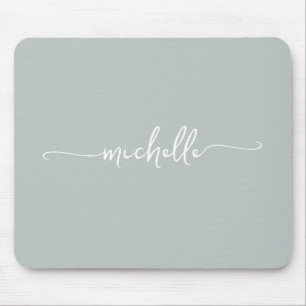 Mädchenhaft einfaches Salbei-Grün mit individuelle Mousepad