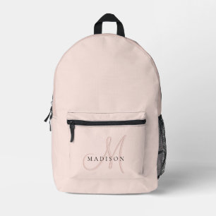 Mädchenhaft Fancy Stylischer Blush Rosa Schatten M Bedruckter Rucksack