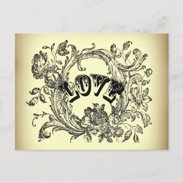 mädchenhaft geblüht, in Pastellfarben wirbelnd vik Postkarte (Vorderseite)