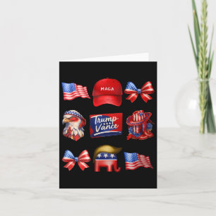 Mädchenhaft Kokette Trump Vance 2024 Trump Mädchen Karte