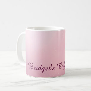 Mädchenhaft Rosa Feminine Sanfte Sparkle Ombre Kaffeetasse