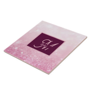 Mädchenhaft Rosa Weiblich Glitter Abstrakter Farbv Fliese