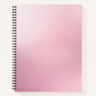 Mädchenhaft Rosa Weibliches Sanftes Schimmer Ombre Notizbuch