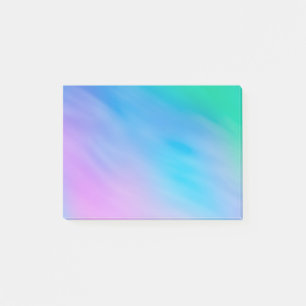 Mädchenhaft sanfter Regenbogenhimmel Post-it Klebezettel