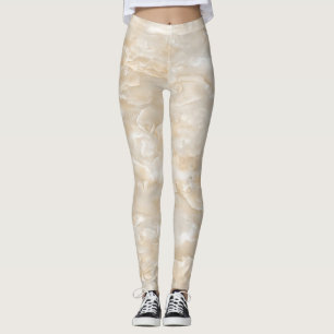 Mädchenhaft süße trendige Marmortextur Leggings