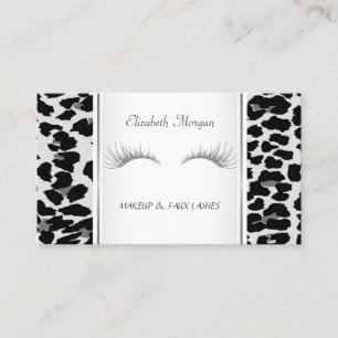 Mädchenhaft Trendig Elegant, Leoparden Druck, Wimp Visitenkarte