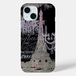 Mädchenhaft vintage Kronleuchter Paris Eiffelturm Case-Mate iPhone Hülle