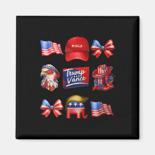 Mädchenhafte Kokette Trump Vance 2024 Trump Mädche Magnet