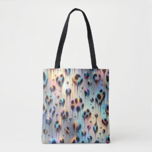 Mädchenhafte Leopardenprint-Tasche mit Opal-Effekt