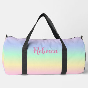 Mädchenhafte personalisierte Sporttasche mit Paste Duffle Bag
