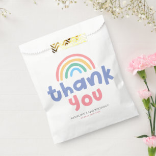 Mädchenhafte Two Cool Pool Party Regenbogen Geburt Geschenktütchen
