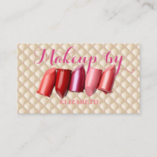 Mädchenhafter moderner Profi, Lippenstift Visitenkarte