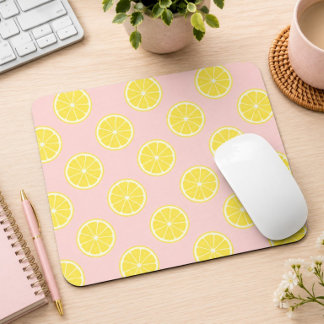 Mädchenhafter Sommerlook Pinke Zitronenscheibe Mousepad
