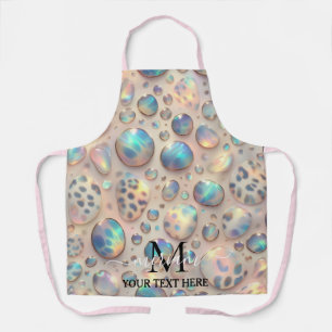 Mädchenhaftes Glamour-Opal-Leoparden-Druck-Schürze Schürze