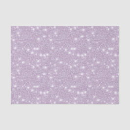 Mädchenhaftes Lavendel Glitter Funkeln Geburtstag Seidenpapier