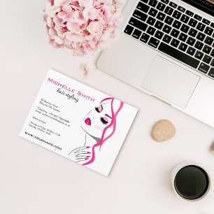 Mädchenhaftes Nagelstudio Haarstylist Make-up-Arti Postkarte