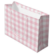 Mädchenhaftes Pastellrosa Gingham Karo