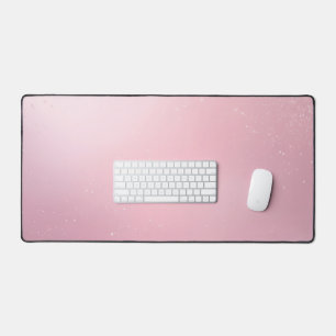 Mädchenhaftes Pink Feminines Sanftes Schimmer-Ombr Schreibtischunterlage