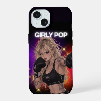 Mädchenhaftes Pop-Boxer-Handyhülle iPhone 15 Hülle