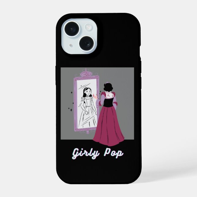 Mädchenhaftes Pop-Handyhülle iPhone 15 Hülle (Rückseite)