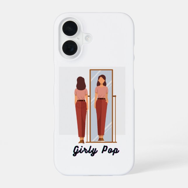 Mädchenhaftes Pop-Handyhülle iPhone 16 Hülle (Rückseite)