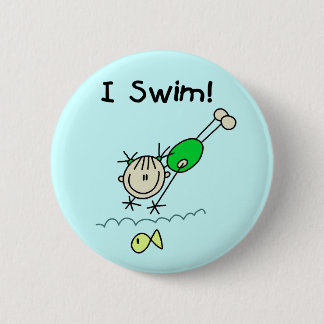 Mädcheni Swim-T - Shirts und Geschenke Button