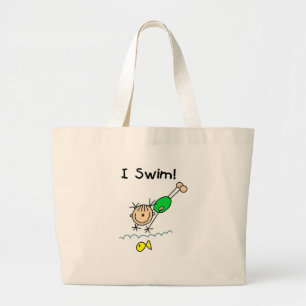 Mädcheni Swim-T - Shirts und Geschenke Jumbo Stoffbeutel