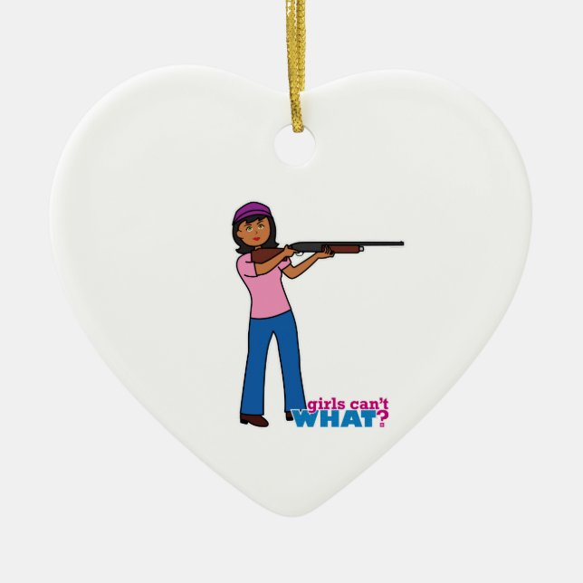 Mädchenjagd Keramikornament (Vorne)