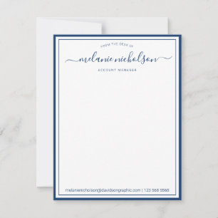 Mädchenkalligraphie aus dem Schreibtisch an der Gr Dankeskarte