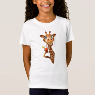 Mädchenkleidung - Lustiger Giraffe T-Shirt