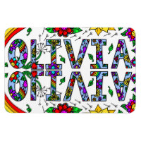 Mädchenname Olivia, Whimsical Colorful Wild Blume