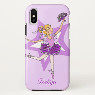 Mädchenname tanzende ballerina blonde lila Fall Case-Mate iPhone Hülle