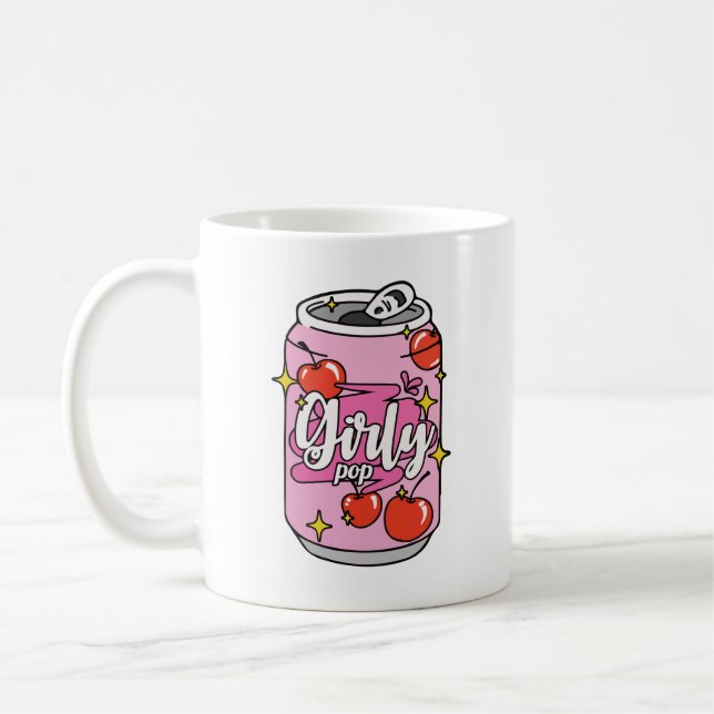 Mädchenpop-Kirschdose Kaffeetasse (Links)