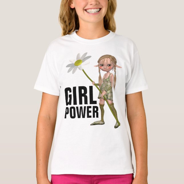 MÄDCHENPOWER, NIEDLICHE ELF-T - Shirt (Vorderseite)