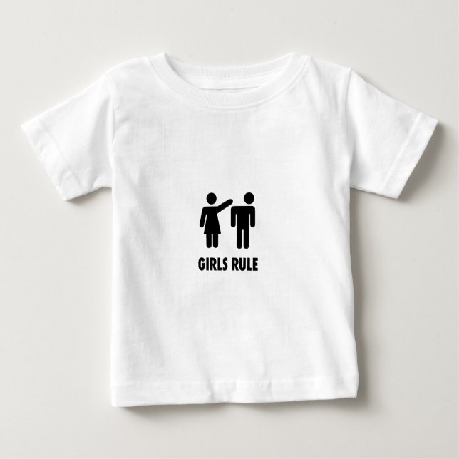 Mädchenregel Baby T-shirt (Vorderseite)