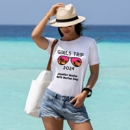 Mädchenreise 2024 - Anpassbare Farben und Text T-Shirt