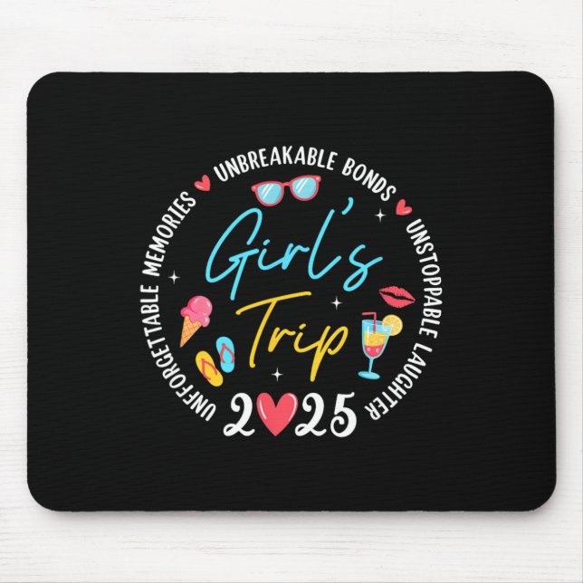 Mädchenreise 2025 Erinnerungen Mädchen Freunde Rei Mousepad (Vorne)
