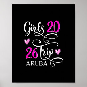 Mädchenreise 2026 Aruby Urlaub Strandkreuzfahrt Gr Poster