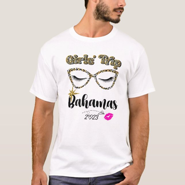 Mädchenreise Bahamas 2023 für das Frauenwochenende T-Shirt (Vorderseite)