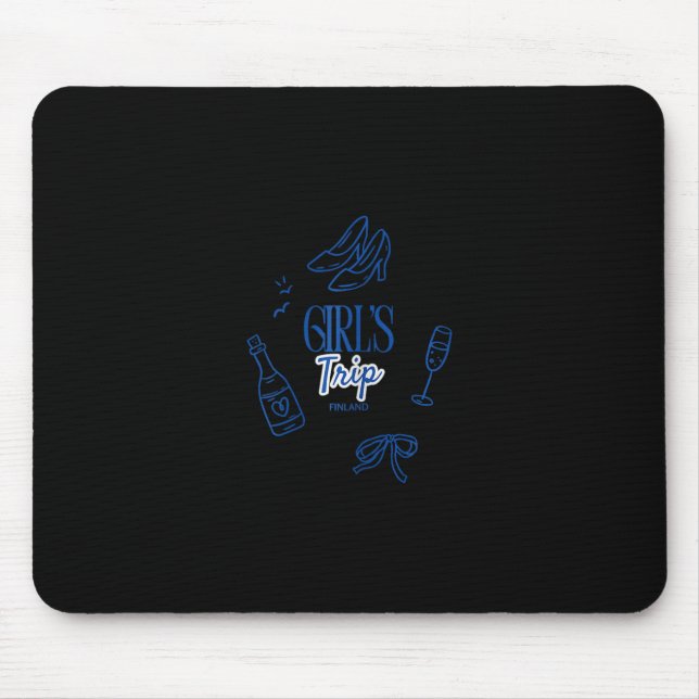 Mädchenreise Finnland Wochenendurlaub  Mousepad (Vorne)