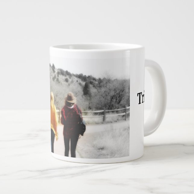 Mädchenreise Jumbo-Tasse (Vorderseite Rechts)