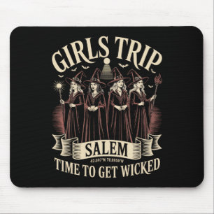 Mädchenreise Salem Zeit, um Hexen zu werden, die b Mousepad
