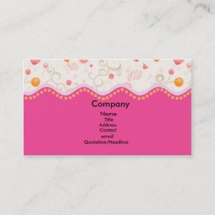 Mädchenrosa Visitenkarte