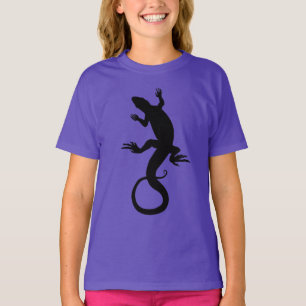 Mädchen's Lizard Sweatshirt Reptile Art Kinderhemd T-Shirt