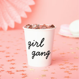 Mädchensammlung niedliche moderne feministische Po Pappbecher