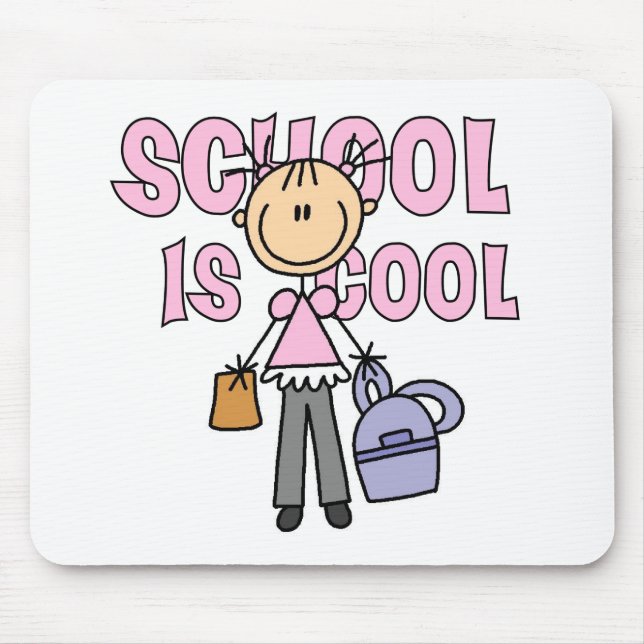 Mädchenschule ist cool mousepad (Vorne)